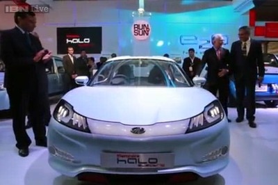 Mahindra unveils Halo electric sports concept car