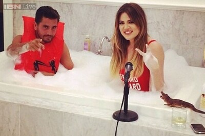 Khloe Kardashian takes bubble bath with sister's partner Scott Disick