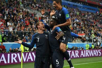 FIFA World Cup 2018: Umtiti Heads France Into Final After 12 Years as Belgium Fall Short