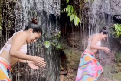 Sexy Video! Rashmika Mandanna Soaks Under A Waterfall In White Bralette, Hot Video Goes Viral | Watch