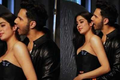 Varun Dhawan Faces Backlash For Jokingly Biting Bawal Co-star Janhvi Kapoor's Ear, Photo Goes Viral