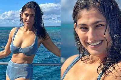 Sexy! Kubbra Sait Flaunts Her Scorching Body In A Blue Bikini; Check Out Her Hot Vacay Photos