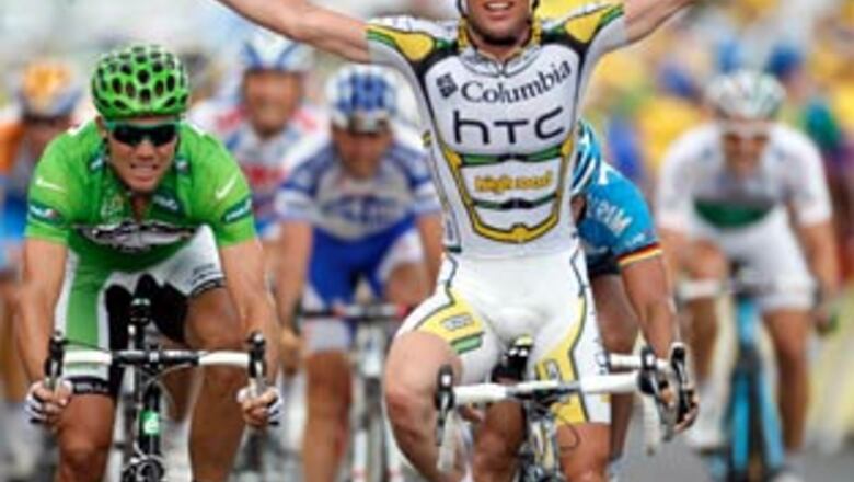 Cavendish celebrates the peak of his career