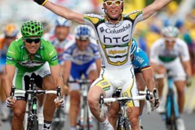 Cavendish celebrates the peak of his career