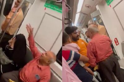 Delhi Metro: Desi Uncle Engages in Verbal Abuse With Man Over Seat Issue in Viral 'Kalesh' Video