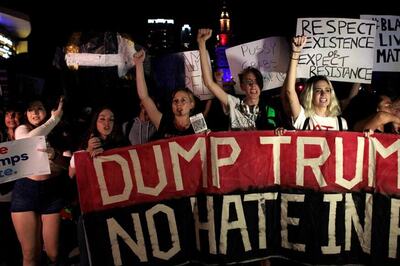 Anti-Donald Trump Protests Continue for 5th day