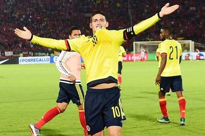 James Rodriguez snatches 1-1 draw for Colombia against Chile