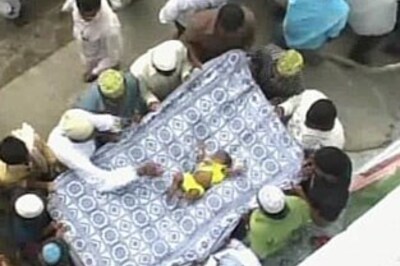 Hundreds of kids tossed down shrine in bizarre ritual