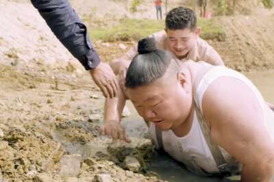 'Aaj JCB Ka Test Tha': Nagaland Minister Shares Video Struggling To Get Out Of Muddy Pond