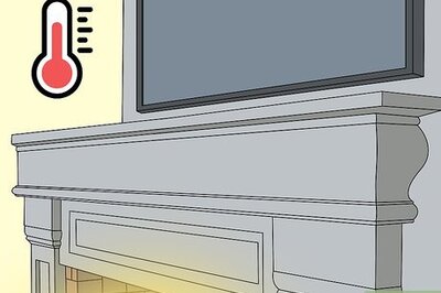 How to Decorate a Fireplace Mantel with a Flat Screen TV
