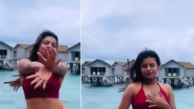 Sonu Gowda Sets Temperatures Soaring In A Red Bikini
