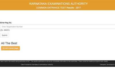 KEA Karnataka CET 2017 Result Declared. Check Your Grades at karresults.nic.in