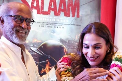 Aishwaryaa R Tears Up As Rajinikanth Places Garland At Lal Salaam Puja; Launches First Poster