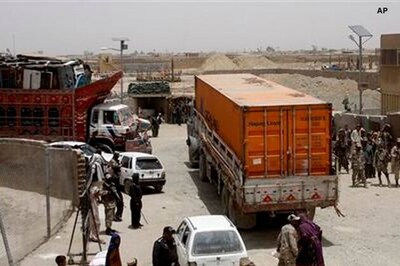 First NATO supply trucks cross Pakistan border