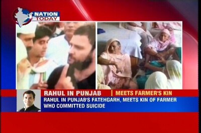 Rahul Gandhi in Punjab to meet family of farmer who committed suicide