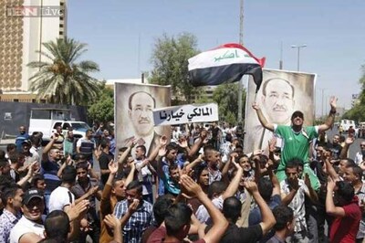 Power struggle on Baghdad streets as Maliki replaced but refuses to go