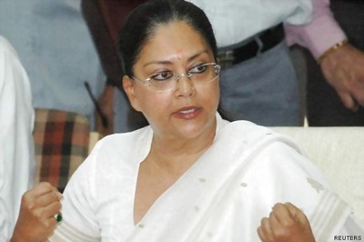 Vasundhara Raje accuses Congress of 'caste politics'