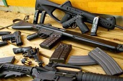 Police seize arms, ammunition from a car intercepted for speeding