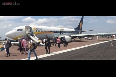 Jet Airways plane experiences a technical problem while landing at Khajuraho airport