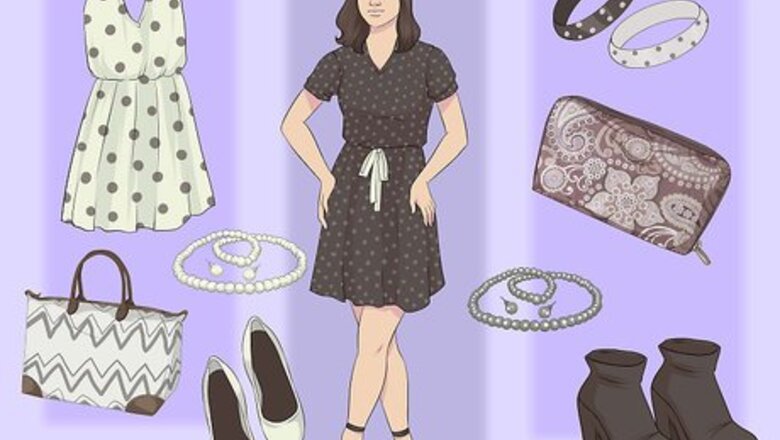 How to Accessorize a Polka Dot Dress