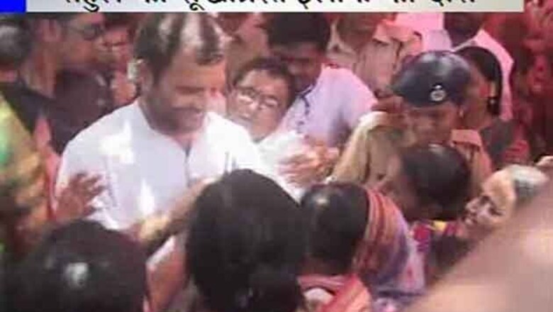 Maharashtra: Rahul visits drought-hit areas