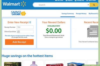 How to Enter Receipts for Walmart's Savings Center via the Walmart Website
