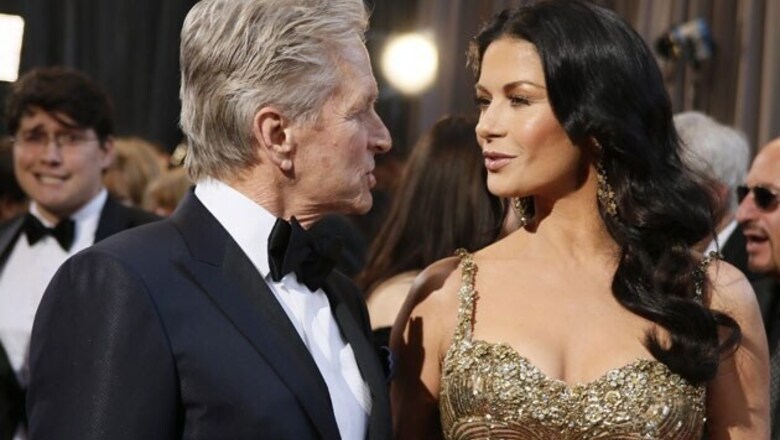 Michael Douglas, Catherine Zeta-Jones reunited for children