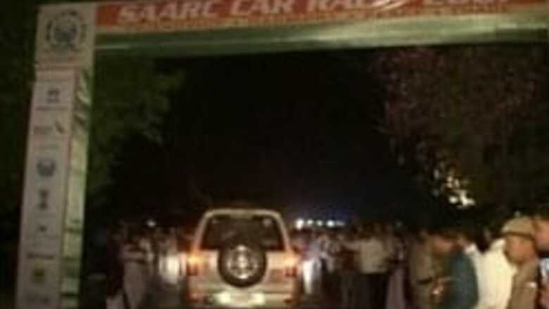 SAARC car rally enroute to Pak
