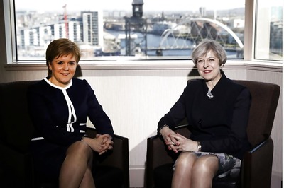 Britain's May Meets Sturgeon After Blocking New Independence Bid