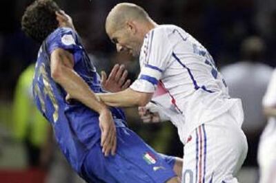 Zidane glad head-butt was punished in '06 finals