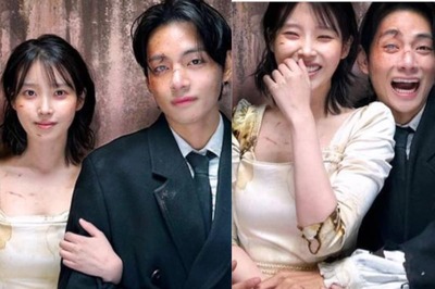 BTS Star V And IU Get Goofy In Behind-The-Scene Photos From Love Wins All