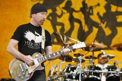 U2's Edge Leading Rock Memorabilia Sale To Help Musicians