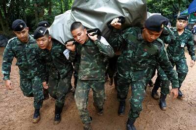 On Day 8, Thai Rescuers Establish Base Deep Inside Waterlogged Cave Where Boys are Trapped