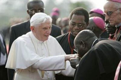 Pope's cure for AIDS-ravaged Africa: shun condoms