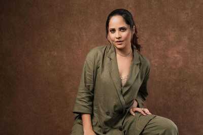 Actress Anasuya Bharadwaj’s Olive Green Co-ord Set Is All Things Sassy And Chic