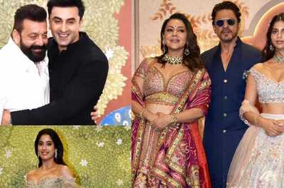 SRK, Janhvi Kapoor, Ranbir Kapoor Attend Anant Ambani-Radhika Merchant's Shubh Ashirwad Ceremony | Photos