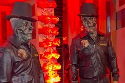 Raj Kundra RETURNS With Another Unique Mask For Halloween, Poses For Shutterbugs; Watch Viral Video