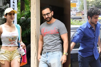 Sara Ali Khan and Ibrahim Step Out With Saif Ali Khan For a Lunch Ahead of Father's Day; Pics