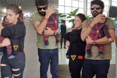 Nayanthara, Vignesh Shivan Make 1st Public Appearance With Their Twins At Airport; Watch Video