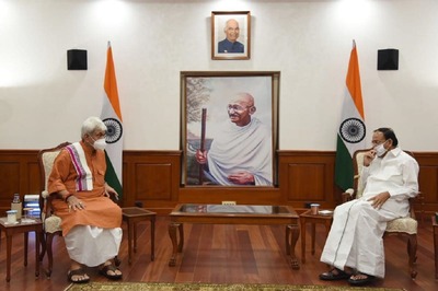 J&K Lt Governor Manoj Sinha Meets President Kovind, Vice-President Venkaiah Naidu