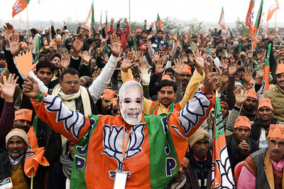 Upset Over Ticket Distribution, BJP Workers Burn Effigy of Union Minister Gangwar