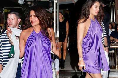 Priyanka Chopra's Purple Halter Neck Cocktail Dress Is Perfect For Date Nights