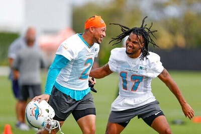 Now Off COVID-19 List, Waddle Back At Practice For Dolphins