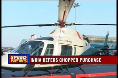 Government defers purchase of 197 choppers over bribery claim