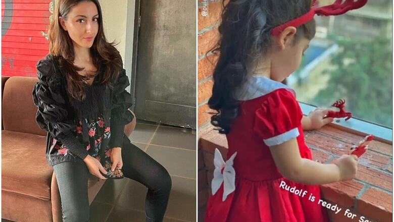 Soha Ali Khan's Daughter Inaaya is Ready for Christmas Dressed as Rudolph
