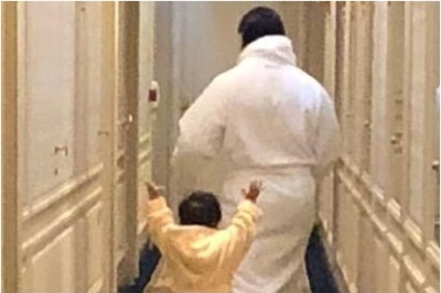 Kareena Kapoor Shares Pic of Taimur and Saif Ali Khan from Indoors, Urges Fans to Stay Home