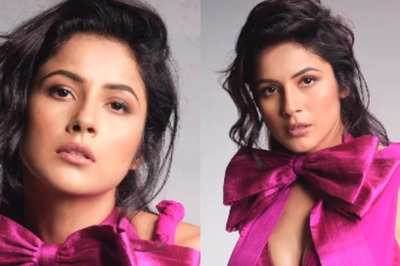 Shehnaaz Gill Stuns in Pink Saree, Plunging Blouse As She Poses for Photo Shoot; Fans Call Her 'Hot Mess'
